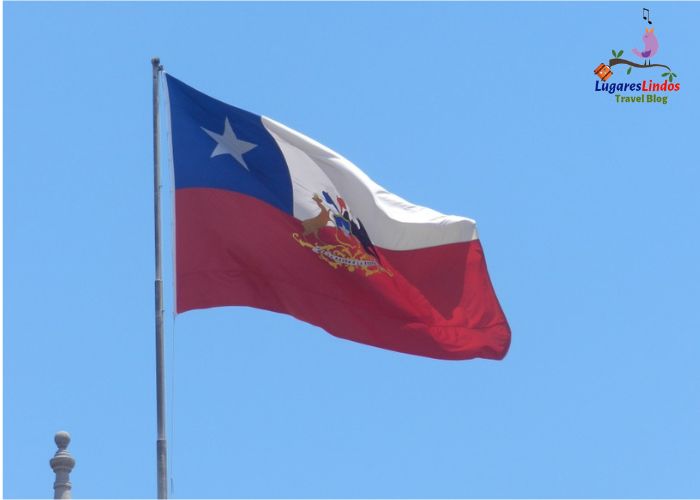 Bandeira do Chile Com Brasão